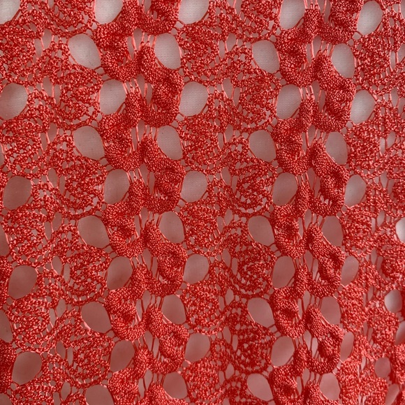Coral Crochet Style Batwing Sheer Top - Picture 7 of 7
